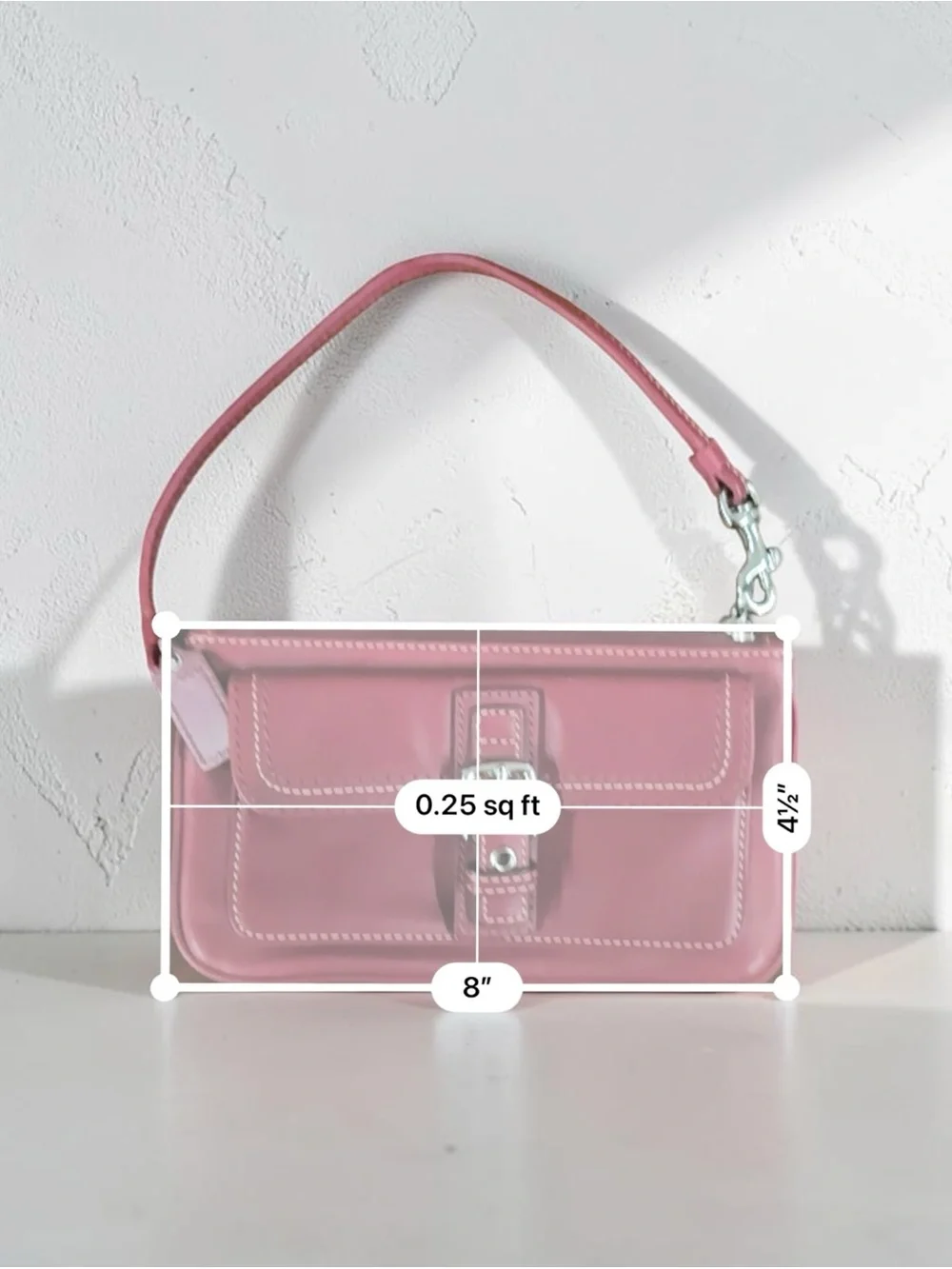 Coach Leather Wristlet Wallet Burgundy with Silver Buckle Zip Hardware